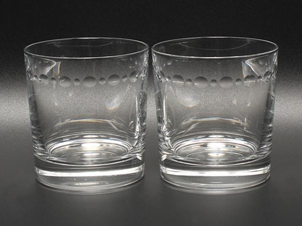 美品 ティファニー グラス タンブラー 2点セット ペア スウィング TIFFANY&Co.