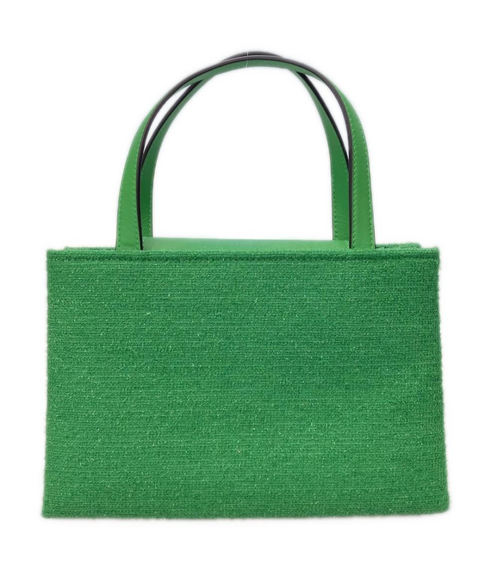 美品 Kate Spade 2way ハンドバッグ ショルダーバッグ 斜め掛け サム アイコン アストロターフ ファブリック S362 レディース ケイトスペード