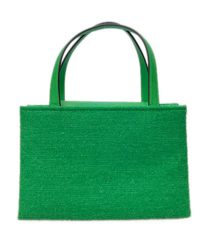 美品 Kate Spade 2way ハンドバッグ ショルダーバッグ 斜め掛け サム アイコン アストロターフ ファブリック S362 レディース ケイトスペード