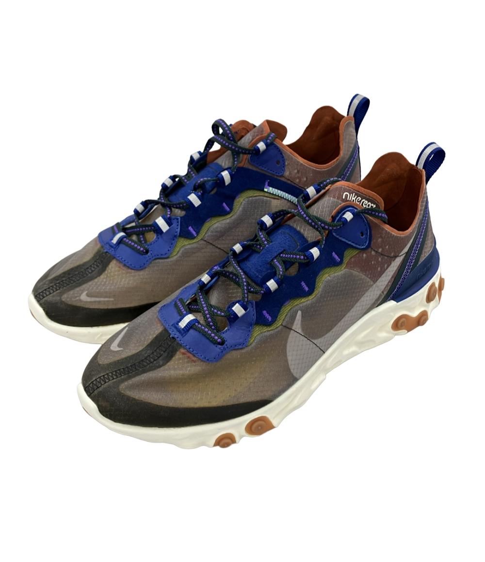 美品 NIKE ローカットスニーカー REACT ELEMENT 87 AQ1090-200 メンズ SIZE 27.5 (L) ナイキ