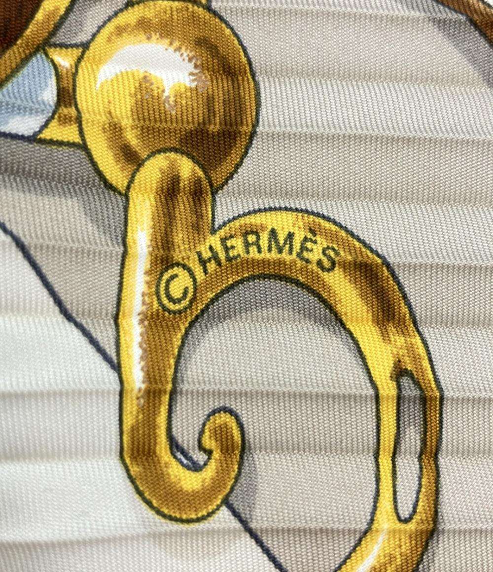 HERMES スカーフ シルク100% プリーツカレ90 Festival レディース