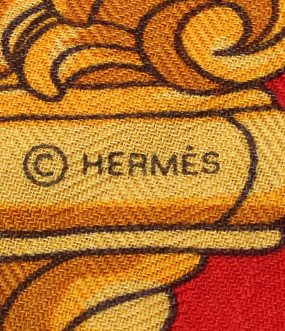 美品 HERMES 大判ストール スカーフ GRAND CARROSSE povr vn AMBASSADEUR 大使の偉大な運送 レディース エルメス