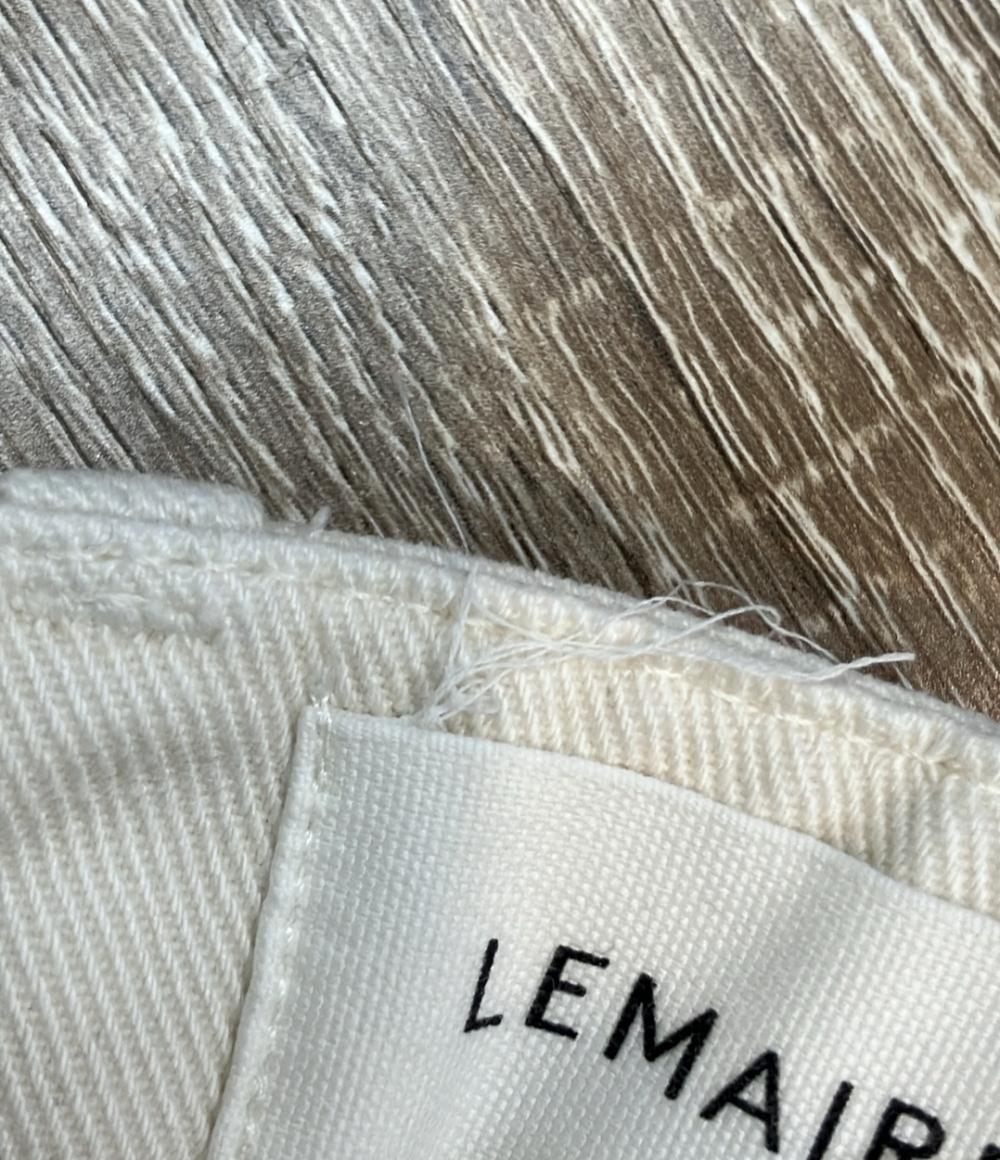 LEMAIRE デニムパンツ ホワイト コットン ワイド 1159-343-8696 メンズ SIZE M ルメール