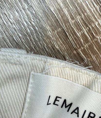 LEMAIRE デニムパンツ ホワイト コットン ワイド 1159-343-8696 メンズ SIZE M ルメール