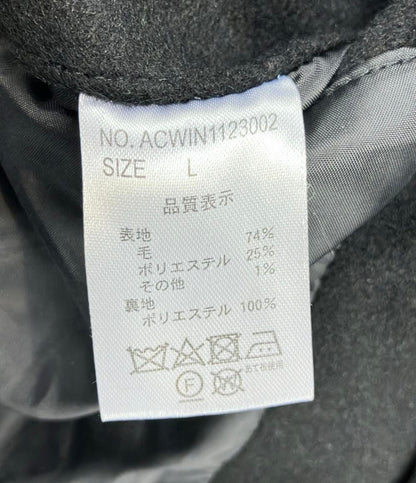 アイバー ウール混ハーフコート アウター ジャケット メンズ SIZE L AIVER