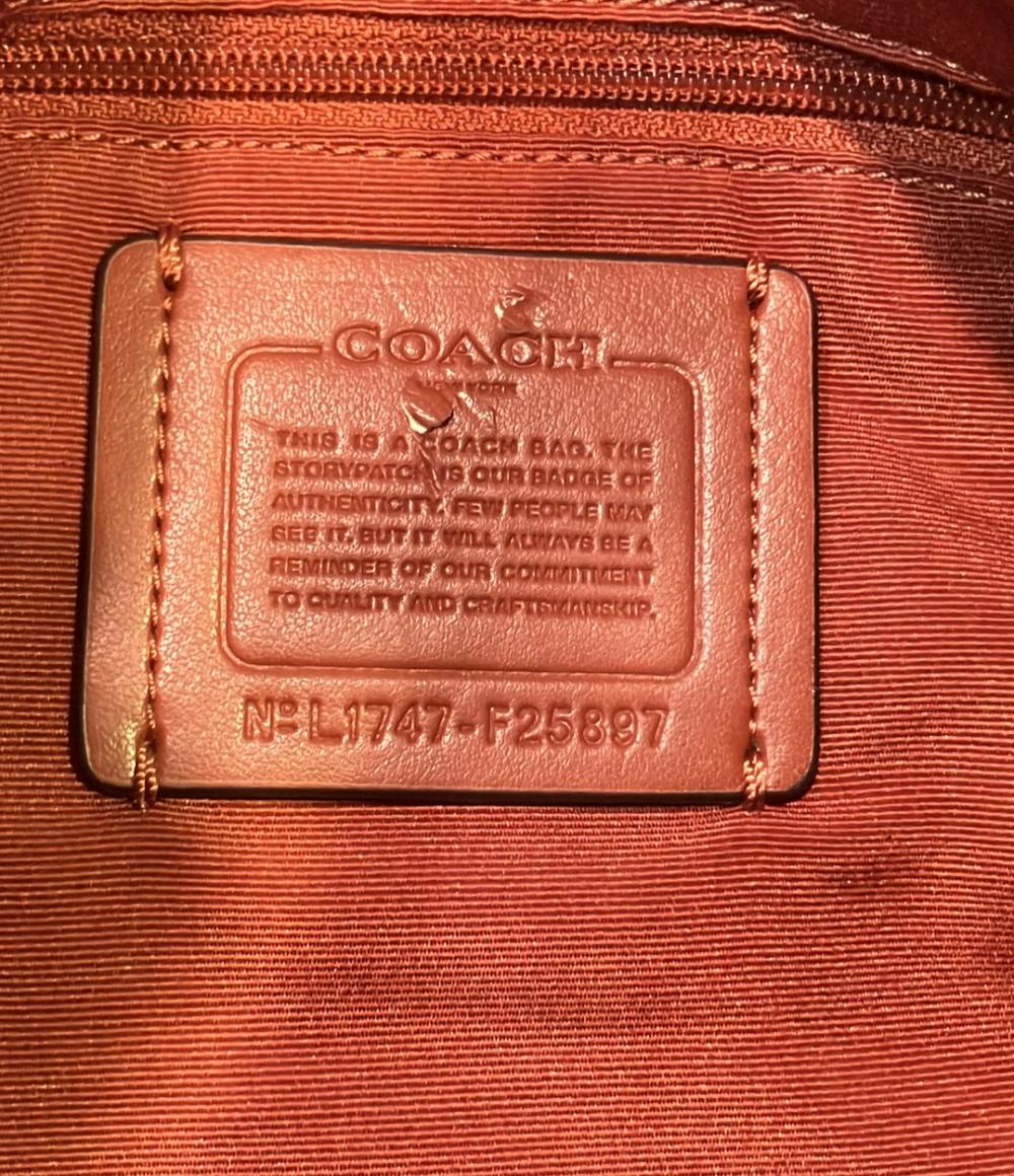 COACH 2way ショルダーバッグ 肩掛け 斜め掛け シグネチャー ホーボーバッグ F25897 レディース コーチ