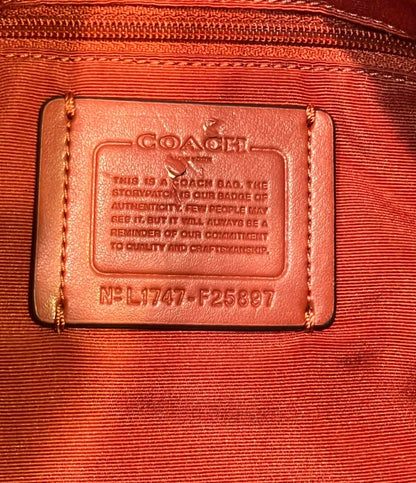 COACH 2way ショルダーバッグ 肩掛け 斜め掛け シグネチャー ホーボーバッグ F25897 レディース コーチ