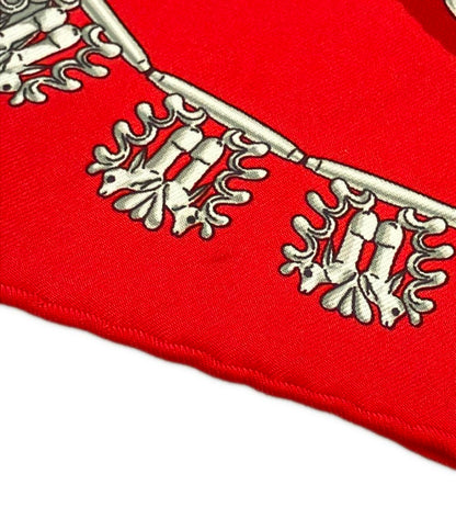 美品 エルメス スカーフ プチカレ シルク 100% 黄金の騎士たち レディース HERMES