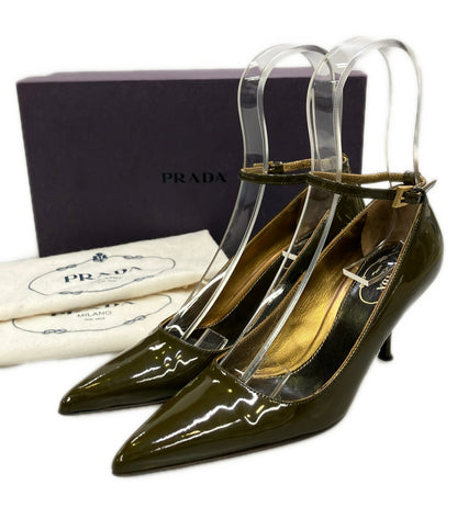 PRADA アンクルストラップエナメルパンプス レディース SIZE 34 (22cm) プラダ