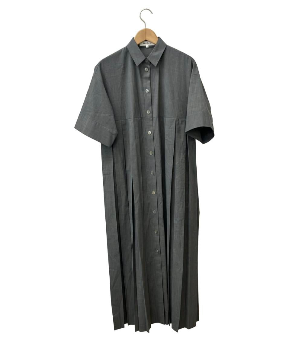 美品 エンフォルド 半袖シャツワンピース レディース SIZE 38 (M) ENFOLD