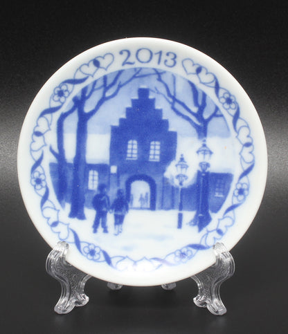 美品 Royal Copenhagen ミニプラケット ミニイヤープレート 8cm 2013 ロイヤルコペンハーゲン