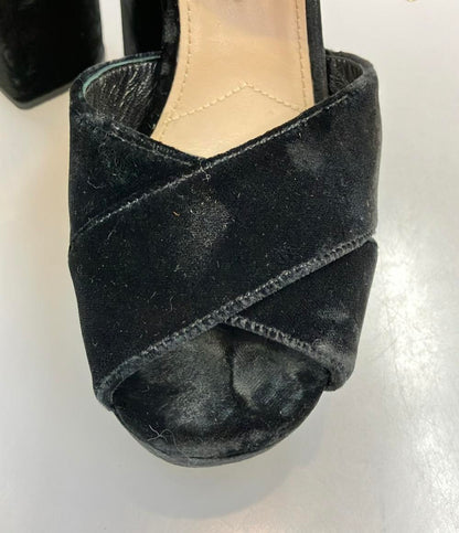 プラダ ベルベットサンダル レディース SIZE 35 (XS) PRADA