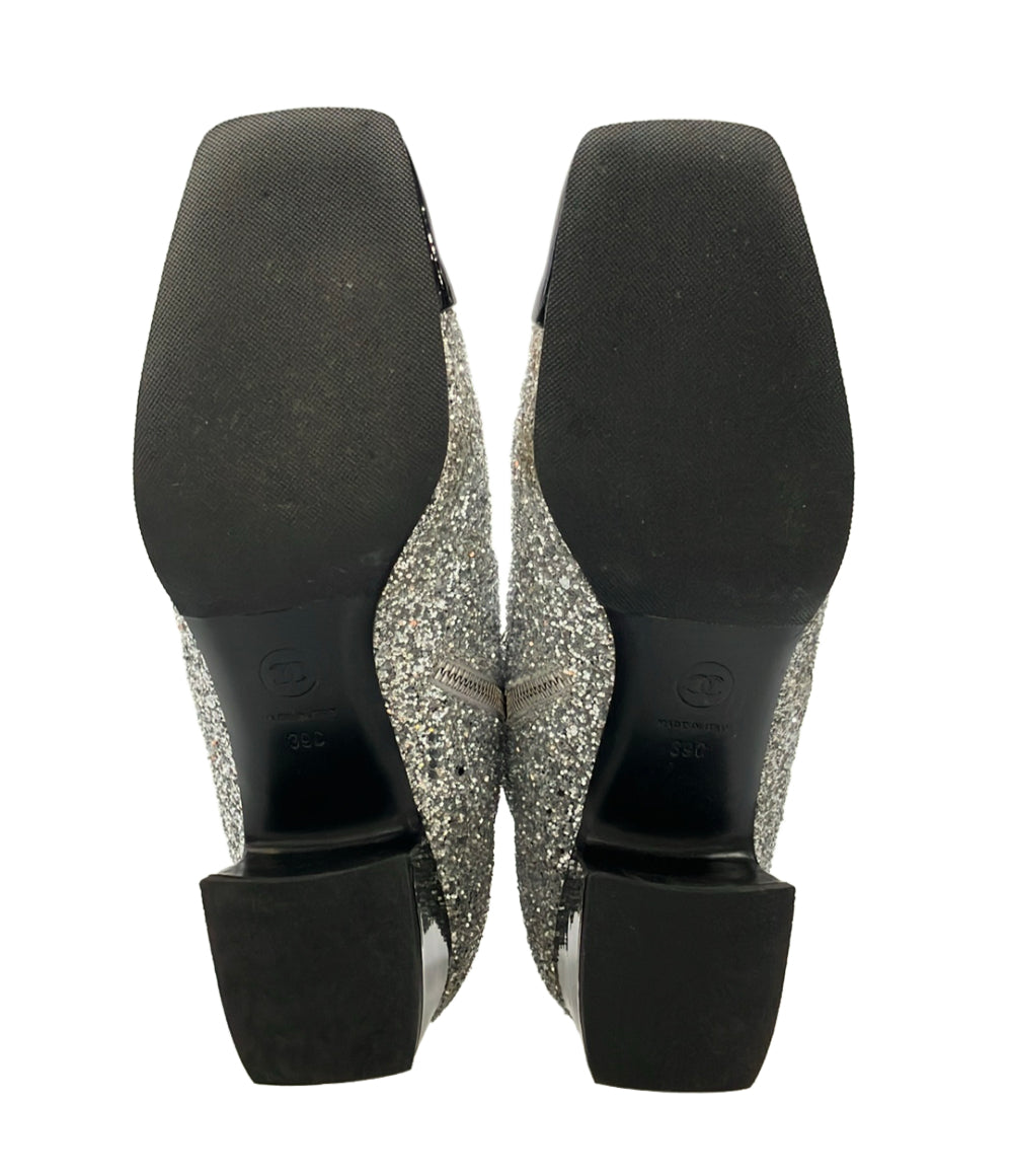 CHANEL ショートブーツ サイドジップ G33221 レディース SIZE 39 シャネル