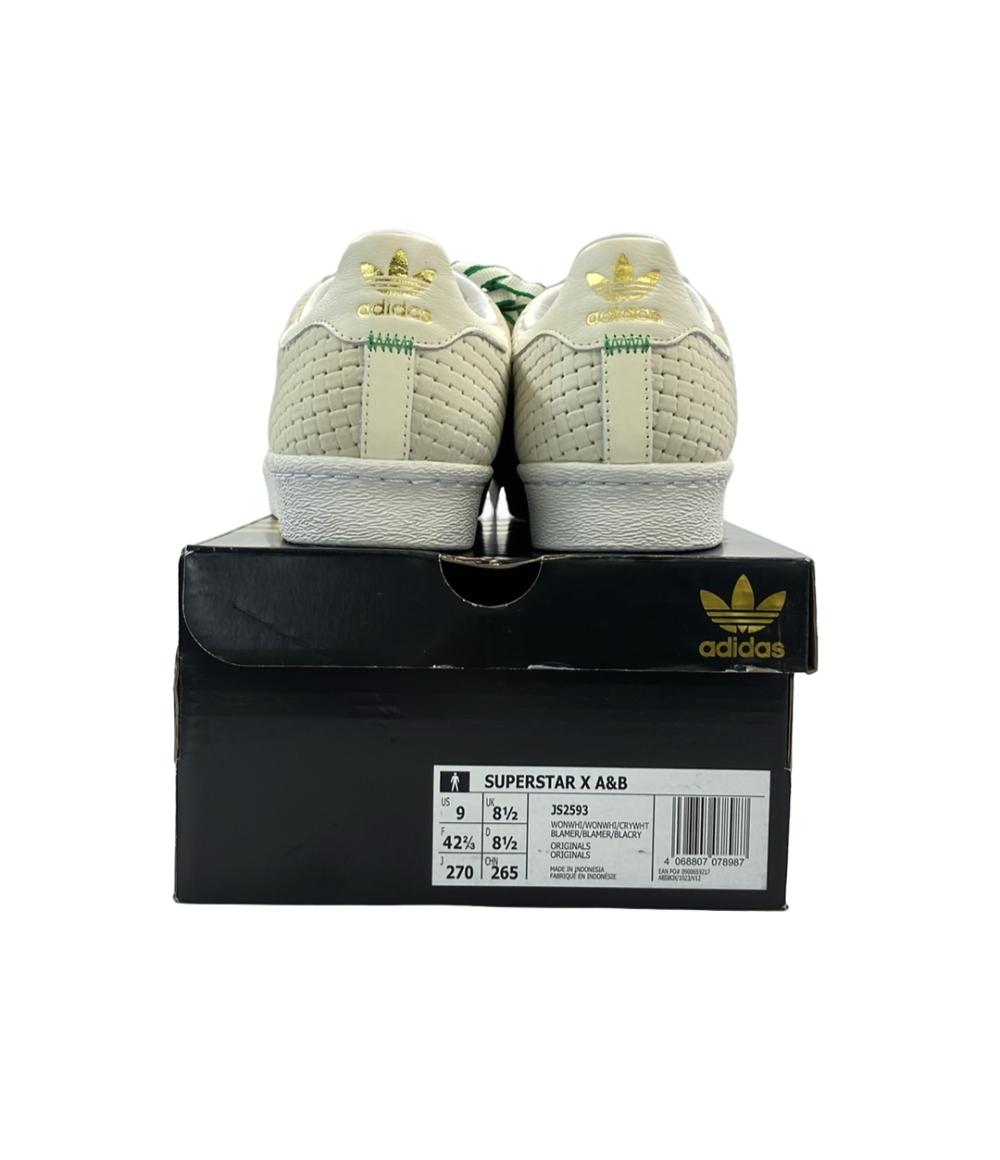 美品 adidas ローカットスニーカー SUPERSTAR X A&B JS2593 メンズ SIZE 27.0 (L) アディダス