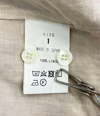 semoh 長袖シャツ リネン100% n 27-1-04 レディース SIZE 1 (S) セモー