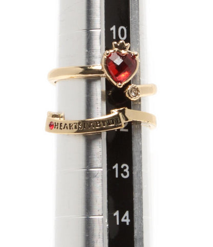 ディズニー リング 指輪 ツインテッドワンダーランド ハーツラビュル寮 オクタヴィネル寮 4点セット レディース SIZE 11号 12号 Disney