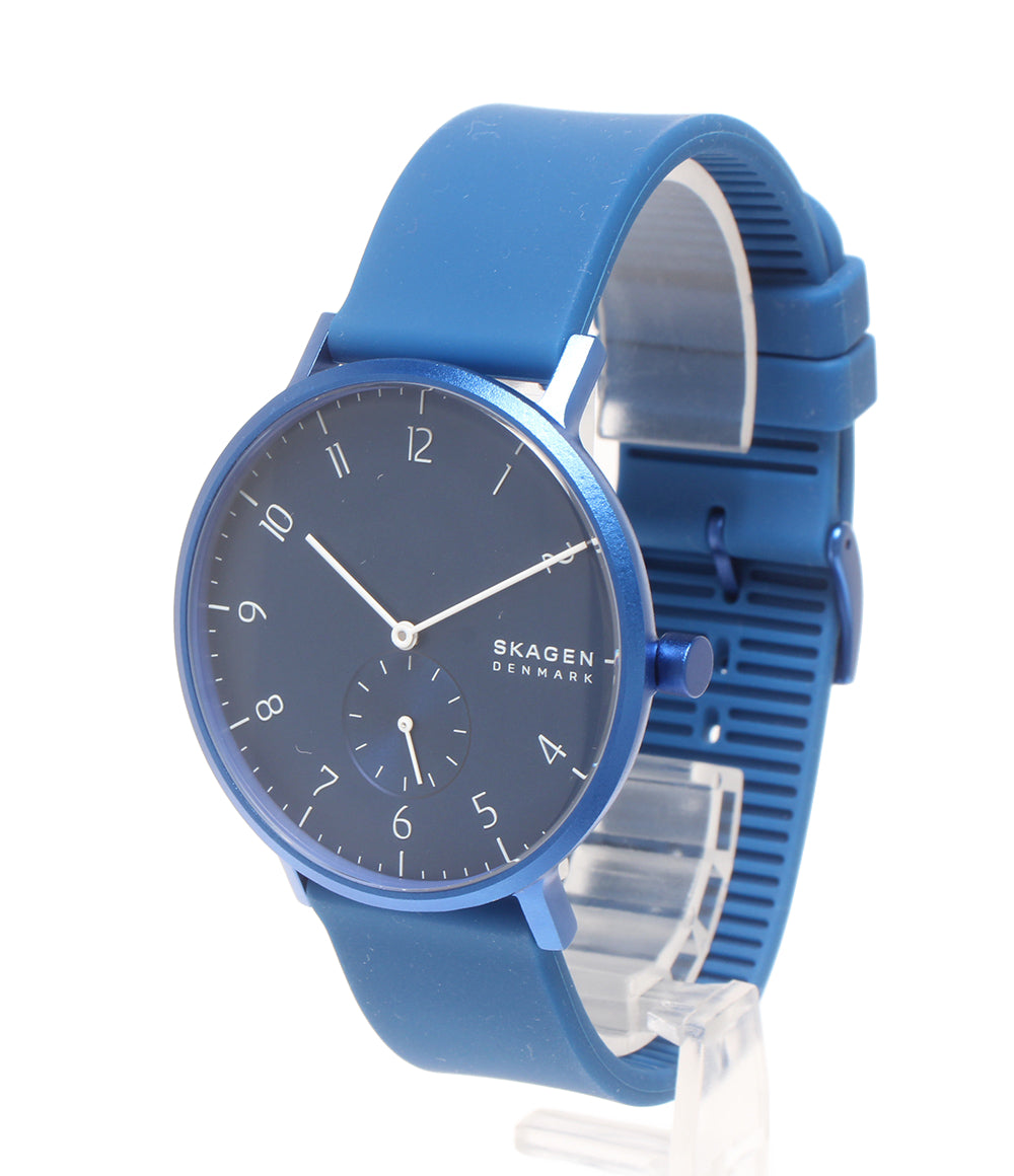 美品 SKAGEN 腕時計 シリコンウォッチ クオーツ ブルー SKW6508 レディース スカーゲン