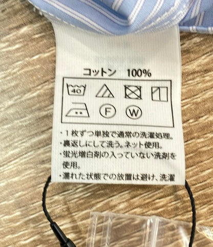 美品 COOTIE 長袖シャツ Stripe Broad L・S Shirt  ブルー ストリート タグ付き CTE-25A402 メンズ SIZE LARGE (L) クーティー