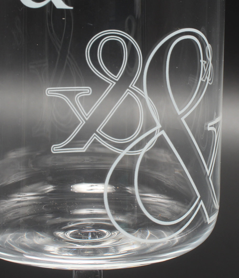 美品 Tiffany & Co. ワイングラス 2点セット ペア アンパサンド ティファニー