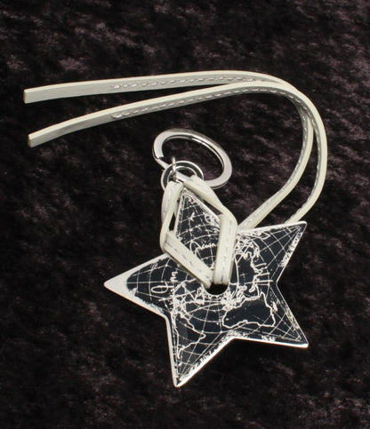 美品 Christian Dior キーリング キーホルダー スターモチーフ 地図柄 レディース クリスチャンディオール