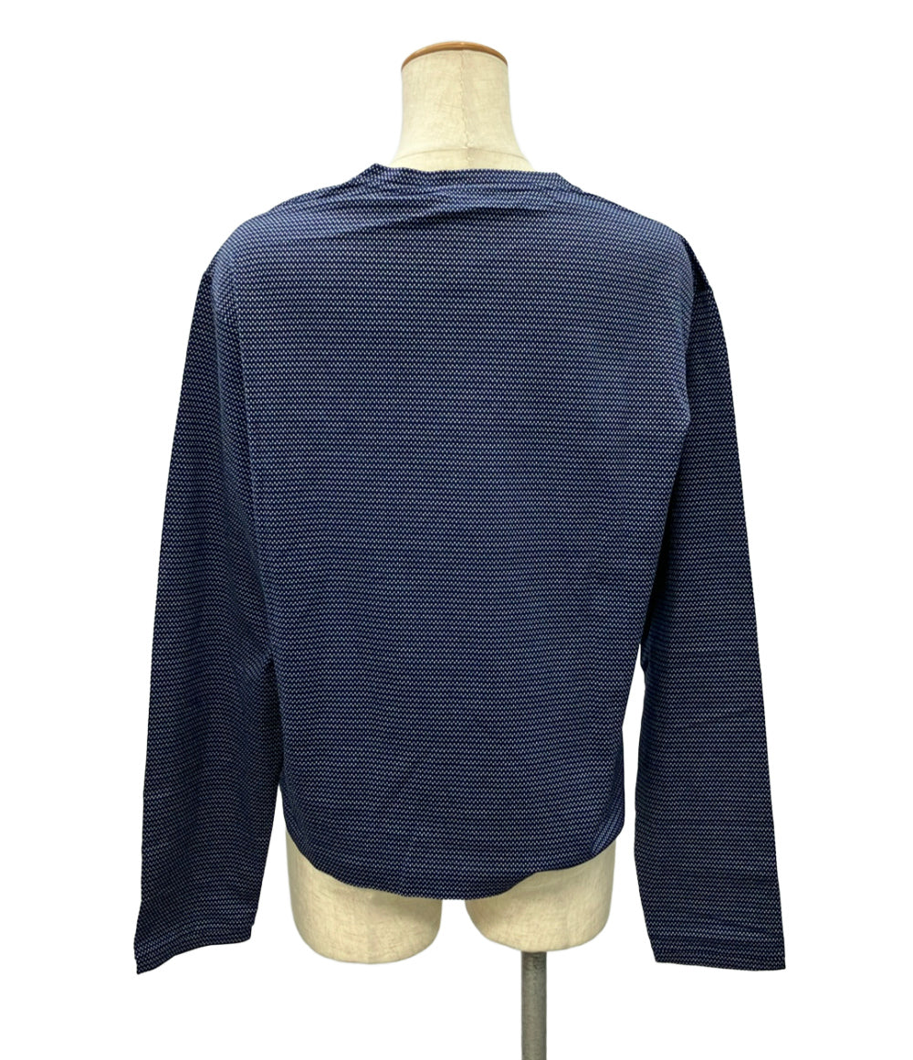 美品 Miu Miu ジャガードジャージ長袖Tシャツ MJLA47 レディース SIZE XS ミュウ ミュウ