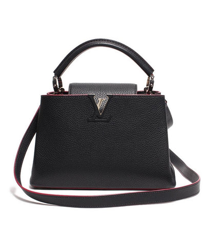 ルイ・ヴィトン レザー ハンドバッグ ショルダーバッグ シルバー金具 カプシーヌBB コバルト パルナセア コレクション M94517 レディース