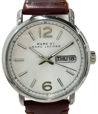 マークバイマークジェイコブス 腕時計 クオーツ シルバー MBM5080 メンズ MARC BY MARC JACOBS
