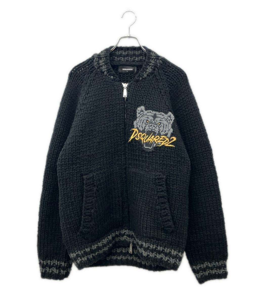 DSQUARED2 ジップアップ ニット ジャケット メンズ SIZE L ディー