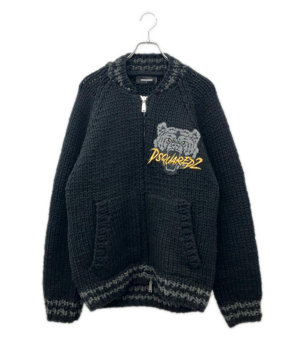 DSQUARED2 ジップアップ ニット ジャケット メンズ SIZE L ディースクエアード
