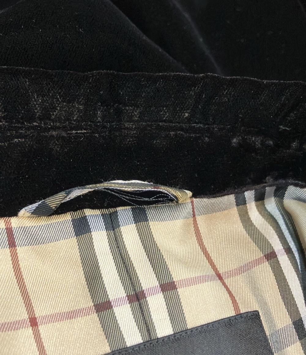 BURBERRY BLACK LABEL テーラードジャケット ベロア BMP36-114-09 メンズ SIZE M バーバリーブラックレーベル