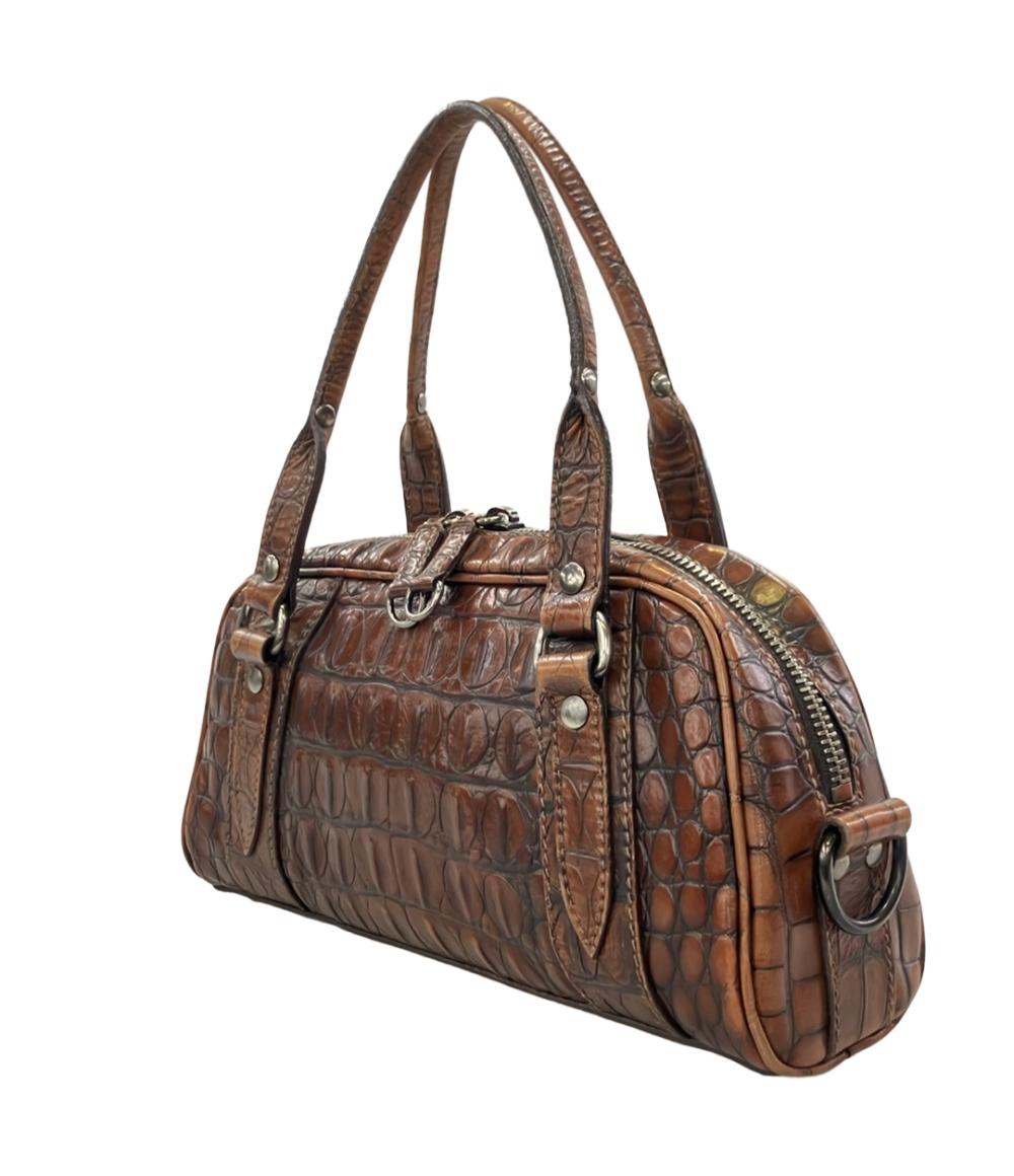 MIUMIU ハンドバッグ クロコ型押し レディース ミュウミュウ