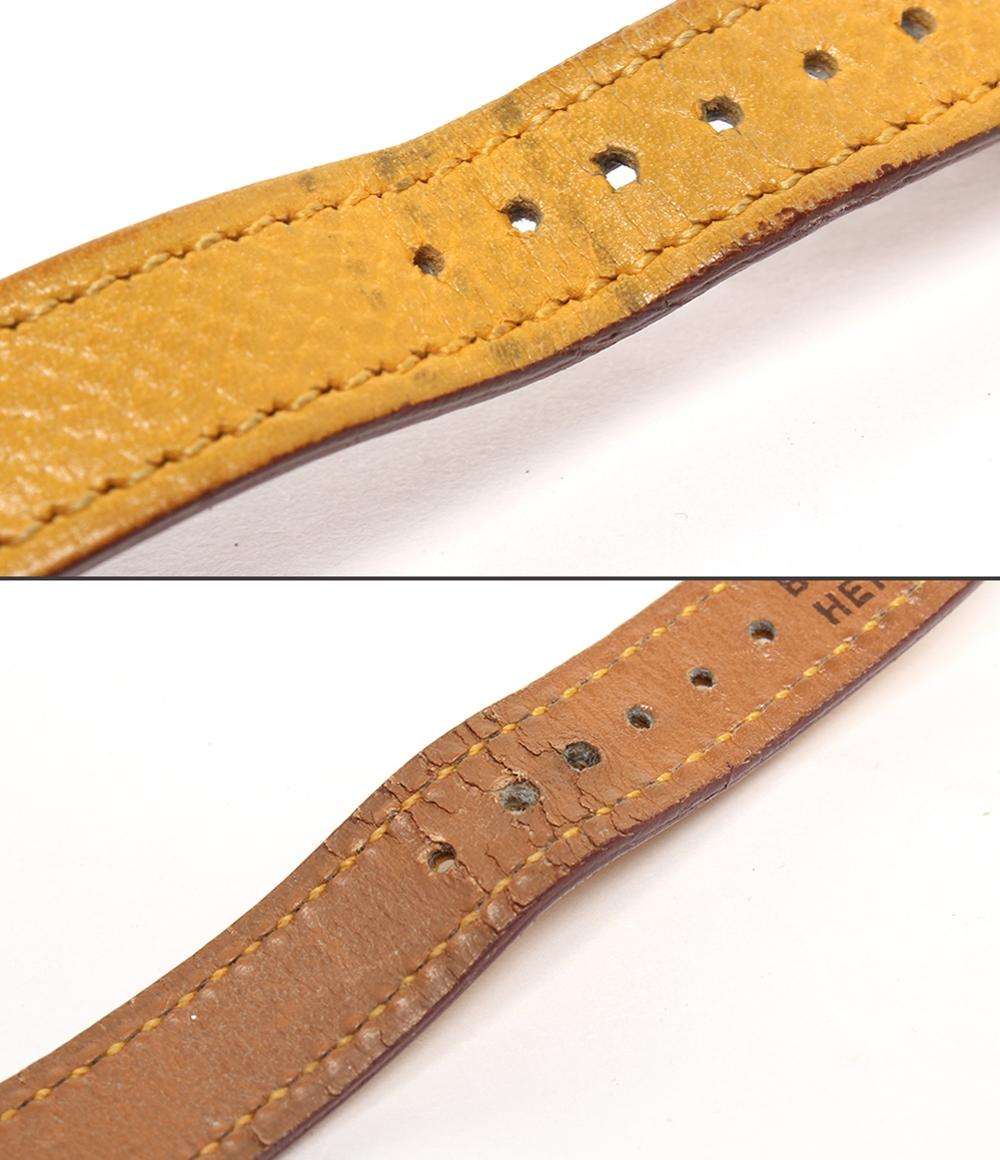 エルメス 腕時計 ○Z刻印 クリッパー クオーツ ホワイト レディース HERMES