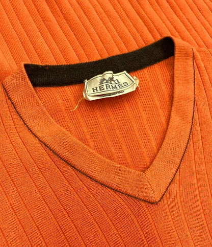 エルメス 長袖ニット カシミヤ100% メンズ SIZE L (L) HERMES