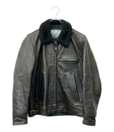 AERO LEATHER シングルライダース ライダースジャケット メンズ エアロレザー