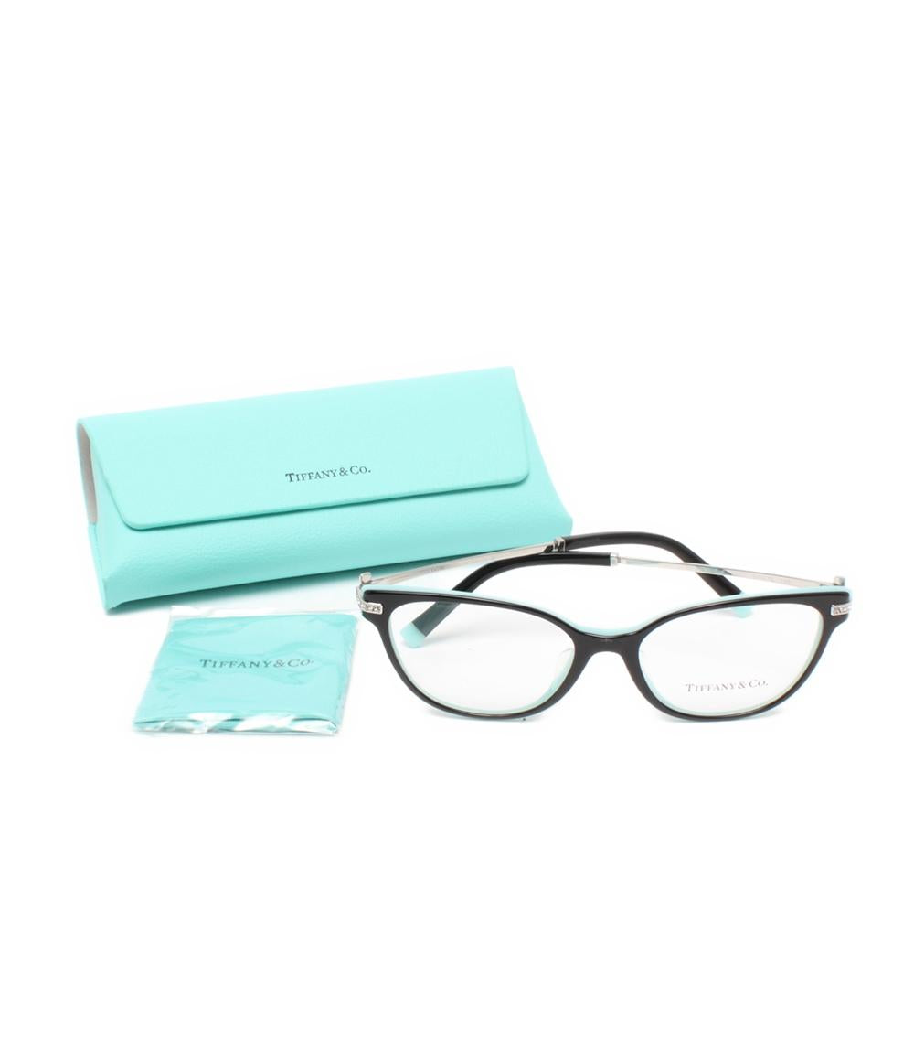 美品 ティファニー 伊達眼鏡 アイウェア 度無し TF2223 52□16 レディース TIFFANY&Co.