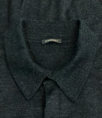 COMOLI ウール 衿つき カーディガン C03-06011 メンズ SIZE 3 コモリ