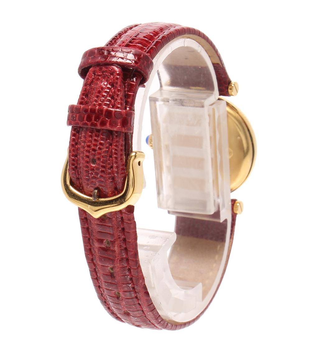 Cartier 腕時計 ヴェルメイユ マスト ヴァンドーム クオーツ レディース カルティエ