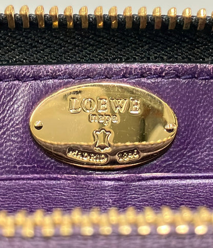 LOEWE ラウンドファスナー長財布 レザー レディース ロエベ