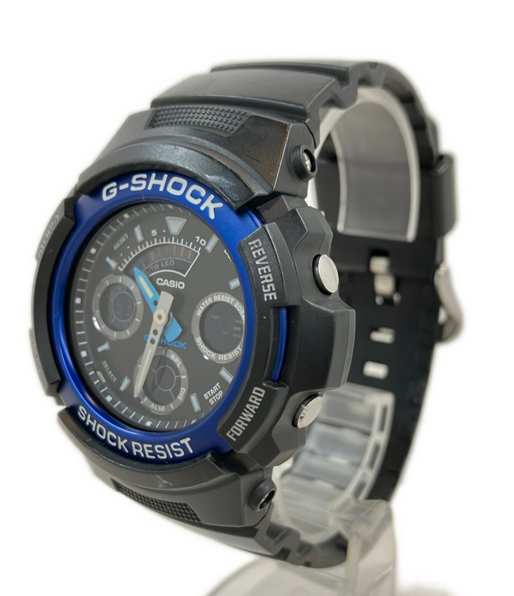 CASIO 腕時計 G-SHOCK クオーツ ブラック AW-591 メンズ カシオ
