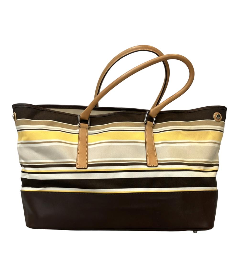 COACH トートバッグ 肩掛け ボーダー柄 7712 レディース コーチ