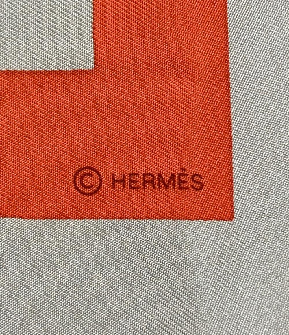 エルメス スカーフ カレ90 シルク100% アルファベット柄 レディース HERMES