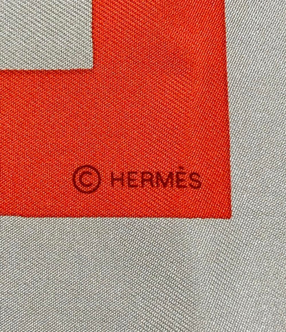 エルメス スカーフ カレ90 シルク100% アルファベット柄 レディース HERMES