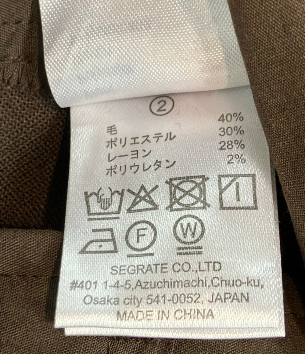 NKNIT スラックスパンツ ワイド センタープレス 25SS N25SS-106 レディース SIZE 2 (M) ンニット