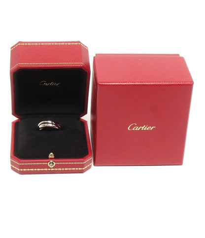 美品 Cartier リング 指輪 K18 トリニティ ブラックセラミック レディース SIZE 14号 カルティエ
