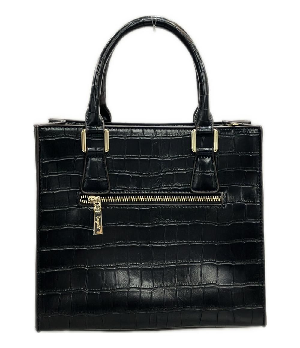 美品 アングリッド ハンドバッグ ショルダーバッグ 斜め掛け クロコ型押し レディース Ungrid