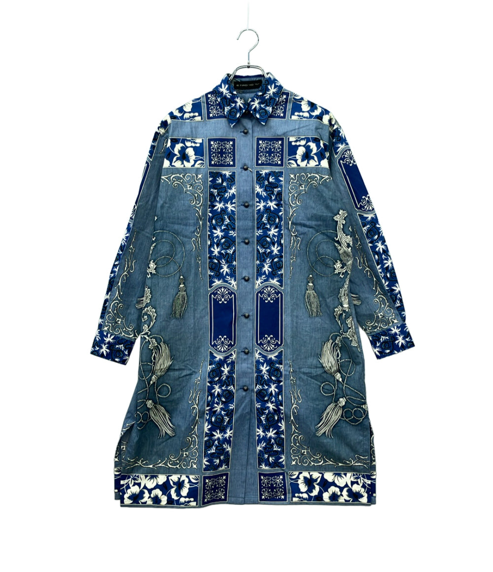 美品 ETRO 長袖シャツワンピース ペイズリー柄 レディース SIZE 40 (M) エトロ