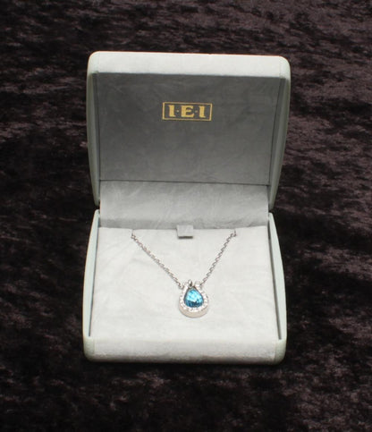 美品 IEI ネックレス SV925 ブルートパーズ レディース