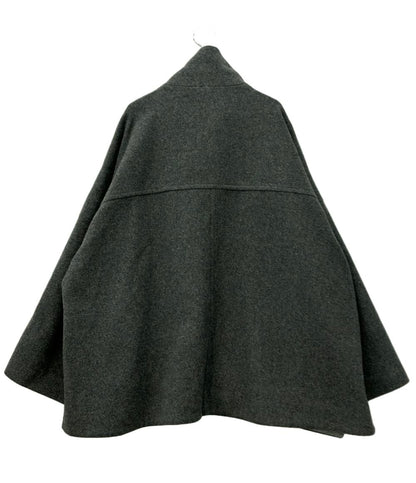 ELENDEEK ショートコート ケープスタンドカラー 24AW ウール レディース SIZE F (M) エレンディーク