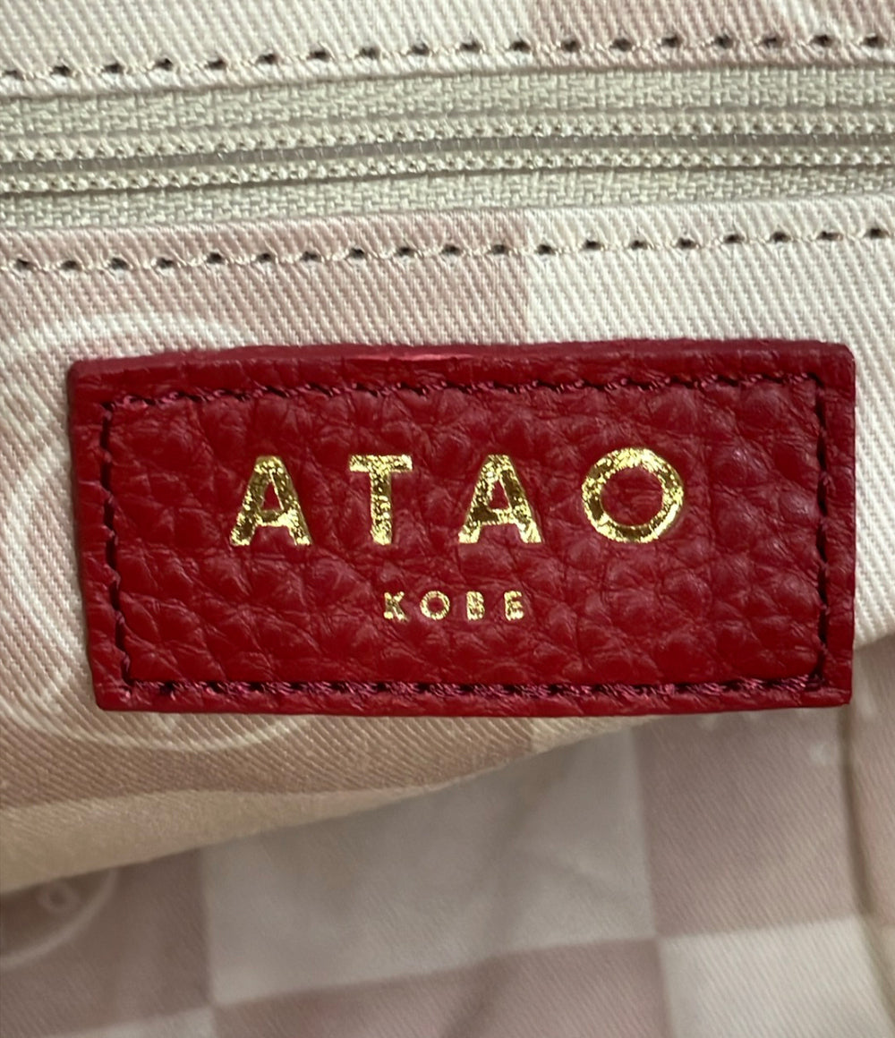 美品 ATAO ショルダーバッグ 肩掛け エナメル レディース アタオ