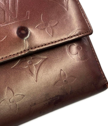 LOUIS VUITTON Wホック 三つ折り財布 モノグラムマット ポルトモネ ビエ カルトクレディ M65116 レディース ルイ・ヴィトン